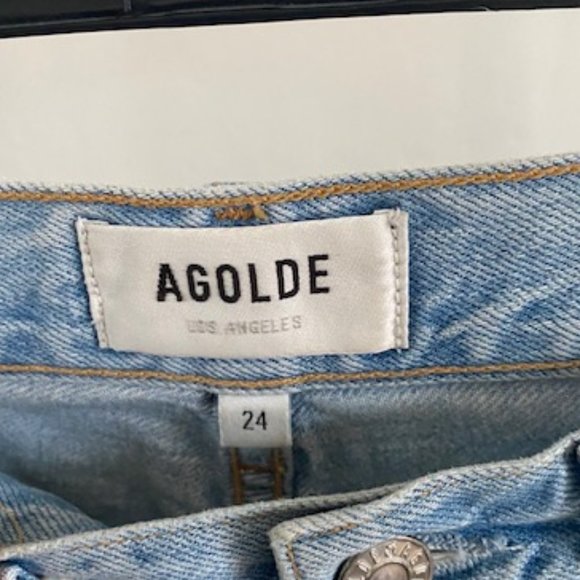 Riley Light Wash Distressed High Rise Straight Cropped Jeans - Picture 5 of 8